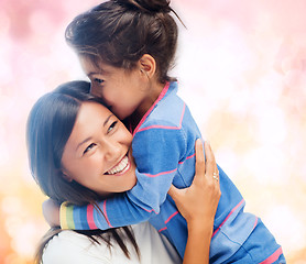 Image showing hugging mother and daughter