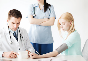 Image showing doctor and patient in hospital