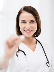 Image showing doctor with tablet in hospital