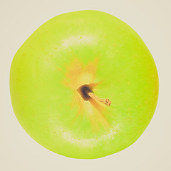 Image showing Retro look Granny Smith Apple