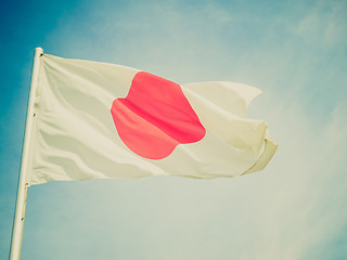 Image showing Retro look Flag of Japan