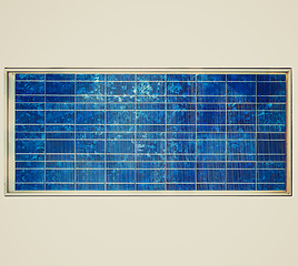 Image showing Retro look Solar cell panel