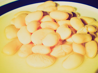 Image showing Retro look Beans salad