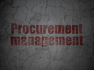 Image showing Finance concept: Procurement Management on grunge wall background