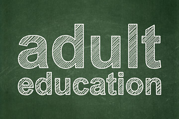 Image showing Education concept: Adult Education on chalkboard background