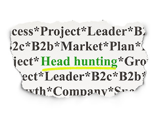 Image showing Finance concept: Head Hunting on Paper background