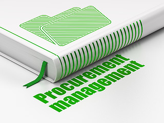 Image showing Finance concept: book Folder, Procurement Management on white background