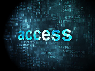 Image showing Security concept: Access on digital background