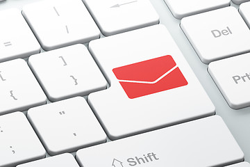 Image showing Business concept: Email on computer keyboard background