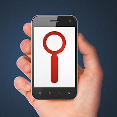 Image showing Information concept: Search on smartphone