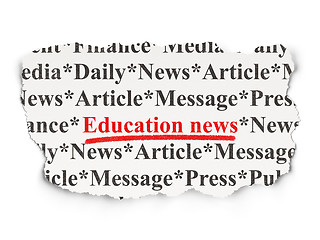 Image showing News concept: Education News on Paper background
