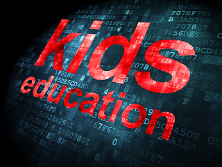 Image showing Education concept: Kids Education on digital background