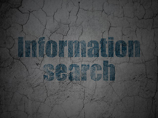 Image showing Information concept: Information Search on grunge wall background