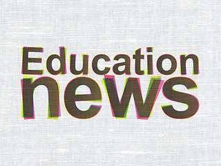 Image showing News concept: Education News on fabric texture background