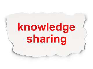 Image showing Education concept: Knowledge Sharing on Paper background