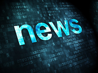 Image showing News concept: News on digital background