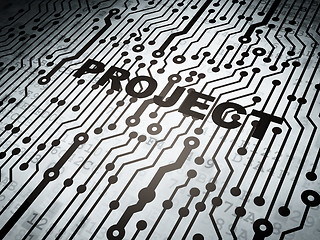 Image showing Finance concept: circuit board with Project