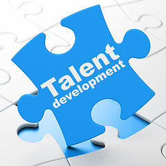 Image showing Education concept: Talent Development on puzzle background