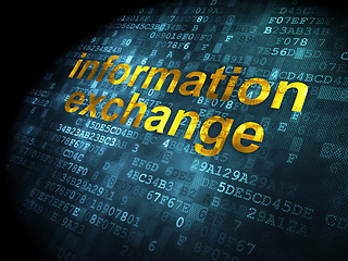 Image showing Information concept: Information Exchange on digital background