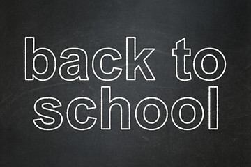 Image showing Education concept: Back to School on chalkboard background