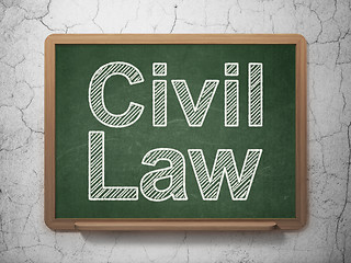 Image showing Law concept: Civil Law on chalkboard background