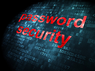 Image showing Safety concept: Password Security on digital background