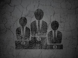 Image showing Law concept: Business Team on grunge wall background