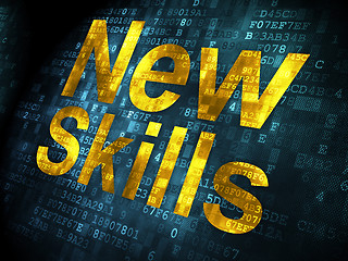 Image showing Education concept: New Skills on digital background