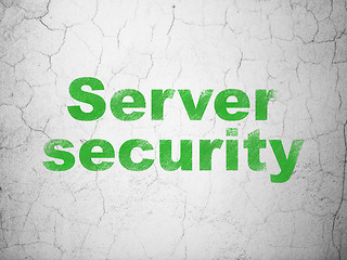 Image showing Security concept: Server Security on wall background
