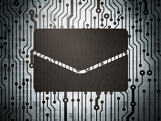 Image showing Finance concept: circuit board with Email