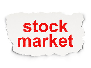 Image showing Finance concept: Stock Market on Paper background