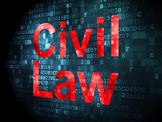 Image showing Law concept: Civil Law on digital background