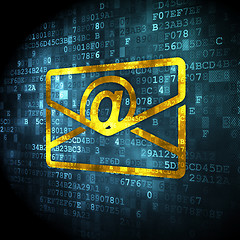 Image showing Business concept: Email on digital background