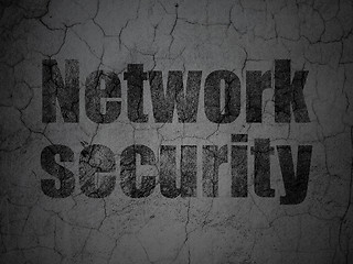 Image showing Privacy concept: Network Security on grunge wall background