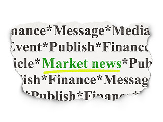 Image showing News concept: Market News on Paper background