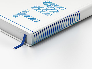 Image showing Law concept: closed book, Trademark on white background