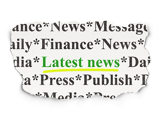 Image showing News concept: Latest News on Paper background