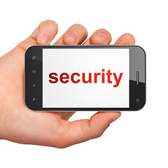 Image showing Safety concept: Security on smartphone