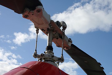 Image showing Propellers of a helicopter