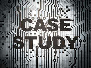 Image showing Education concept: circuit board with Case Study