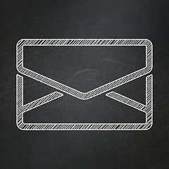 Image showing Business concept: Email on chalkboard background