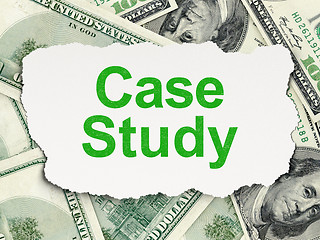 Image showing Education concept: Case Study on Money background