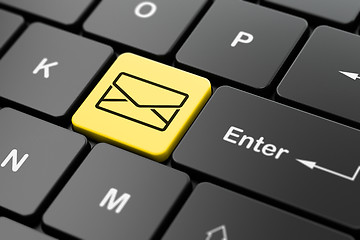 Image showing Business concept: Email on computer keyboard background