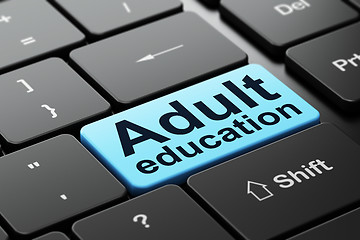 Image showing Education concept: Adult Education on computer keyboard background