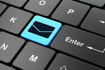 Image showing Business concept: Email on computer keyboard background