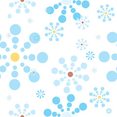Image showing snow flake blue