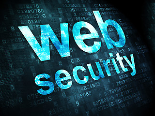 Image showing SEO web design concept: Web Security on digital background