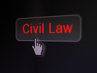 Image showing Law concept: Civil Law on digital button background