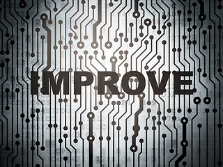 Image showing Business concept: circuit board with Improve