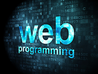 Image showing SEO web design concept: Web Programming on digital background